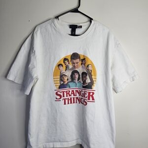 Stranger Things White Graphic Tee